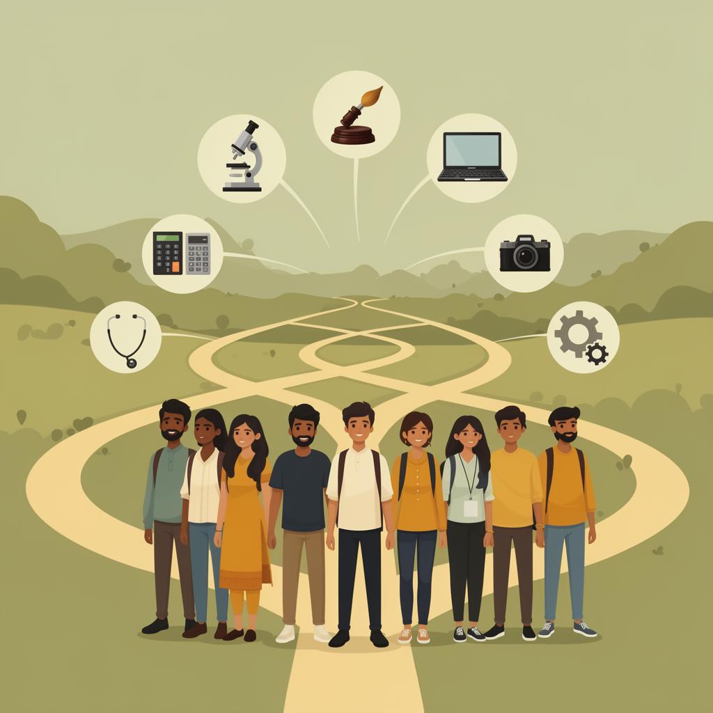 Students exploring diverse career pathways